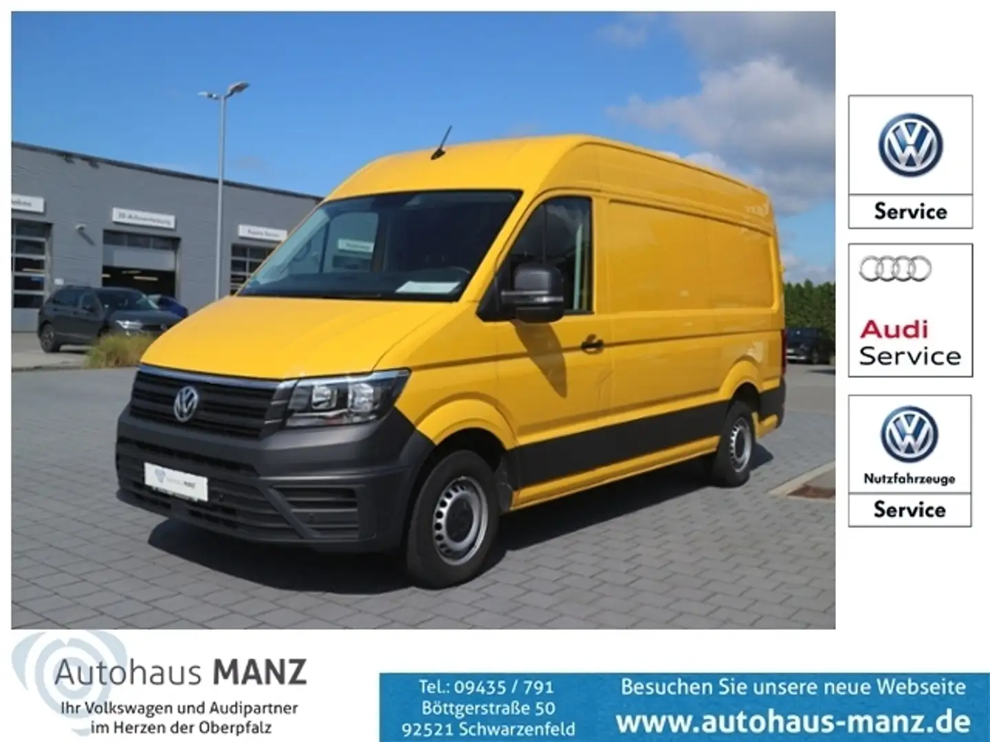 Volkswagen Crafter Kasten 2.0 TDI 35 mittellang Hochdach FWD KLIMA Gelb - 1