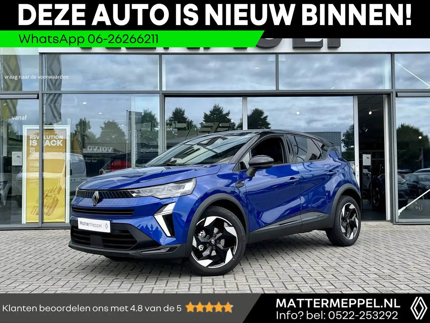 Renault Captur 1.3 TCe 160 EDC Mild Hybrid Techno Automaat | 1200 Bleu - 1