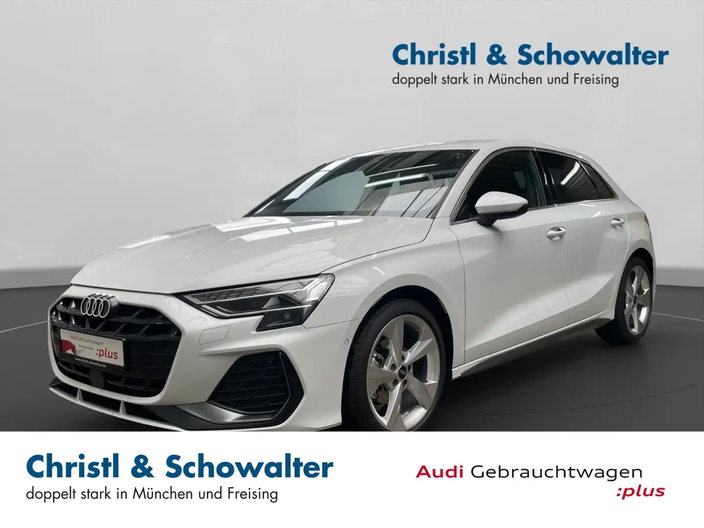 Audi A3 Sportb. 30TFSI S tron. 2xS-Line ACC AHK HDUP Weiß - 1