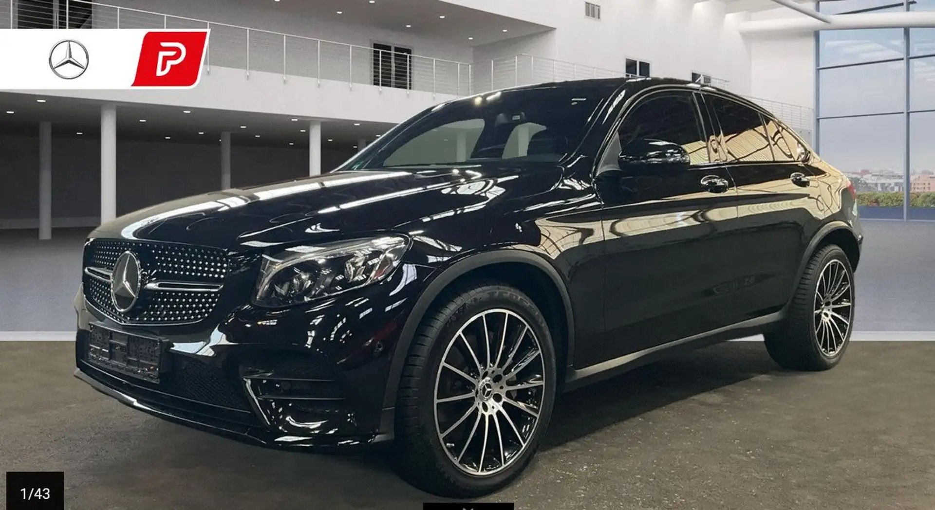 Mercedes-Benz GLC 300 Coupe AMG 20*Sdach*Night*Distro*Burmest Noir - 1