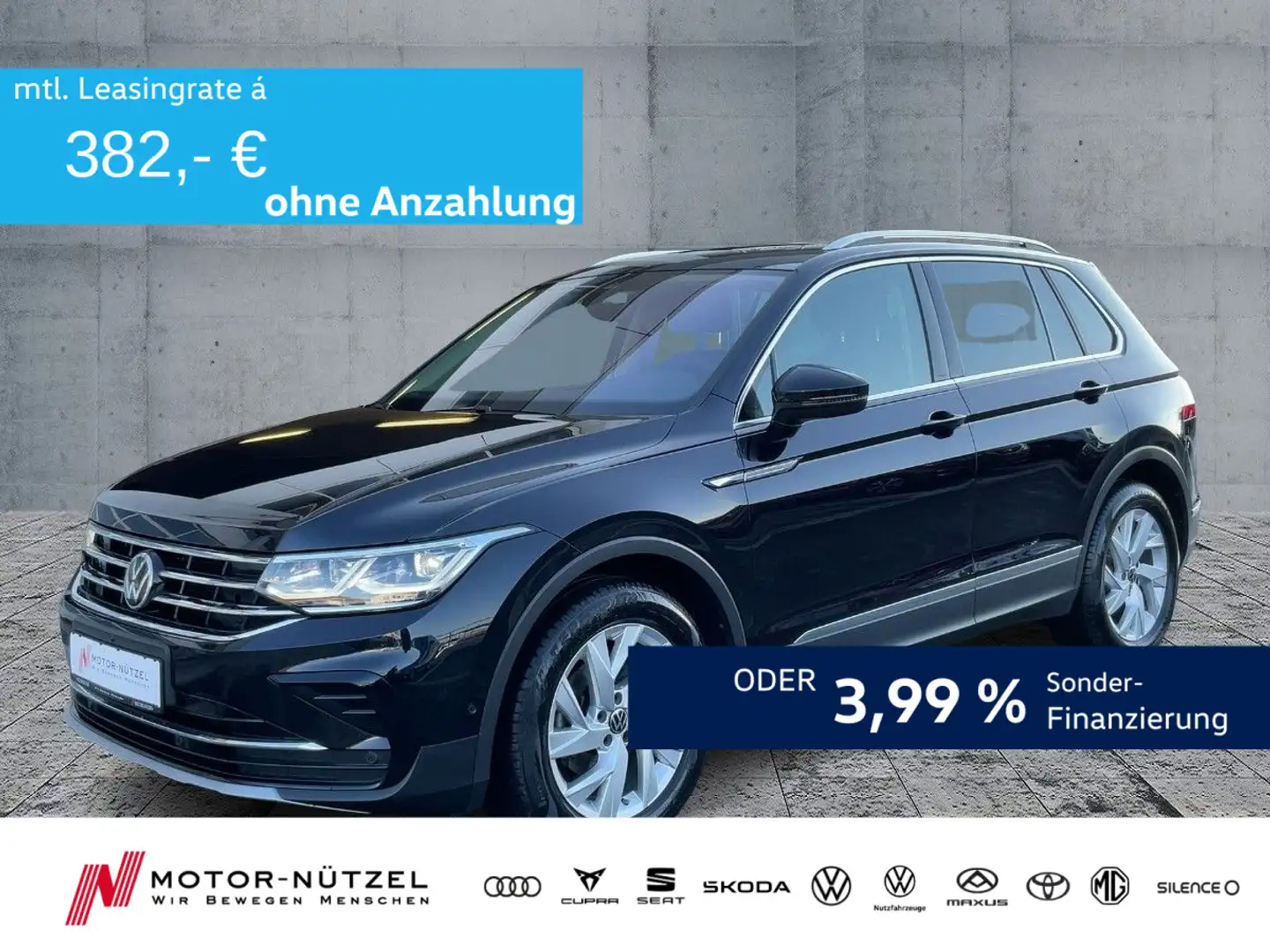 Volkswagen Tiguan 1.5 TSI DSG ELEGANCE MATRIX+NAVI+PANO+ACC Schwarz - 1
