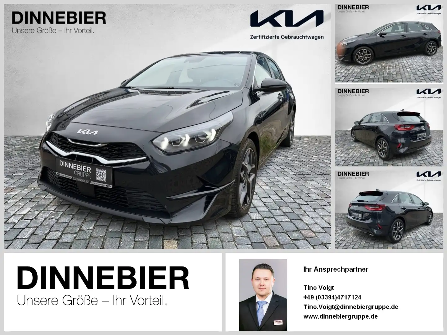 Kia Ceed / cee'd CEED Spirit 1.5T LED+Navi+Kamera+Keyless Noir - 1