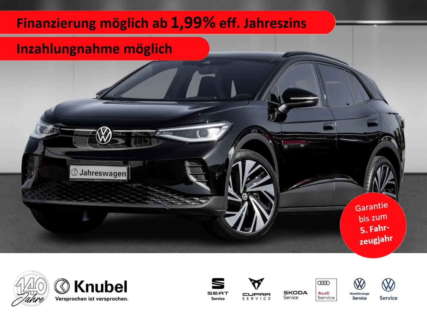 Volkswagen ID.4 Pro AHK/ARHeadUp/HarmannKardon/KEYLESS/PANO Schwarz - 1