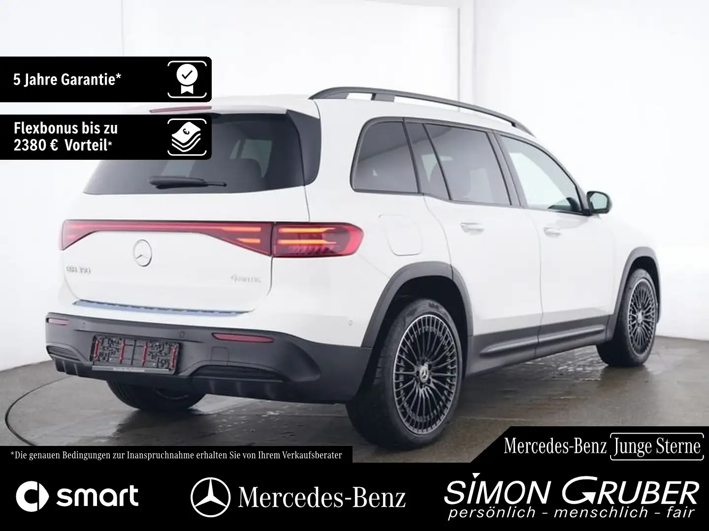 Mercedes-Benz EQB 350 4M AMG Premi+ Pano Night 20" 360 7Sitze Weiß - 2