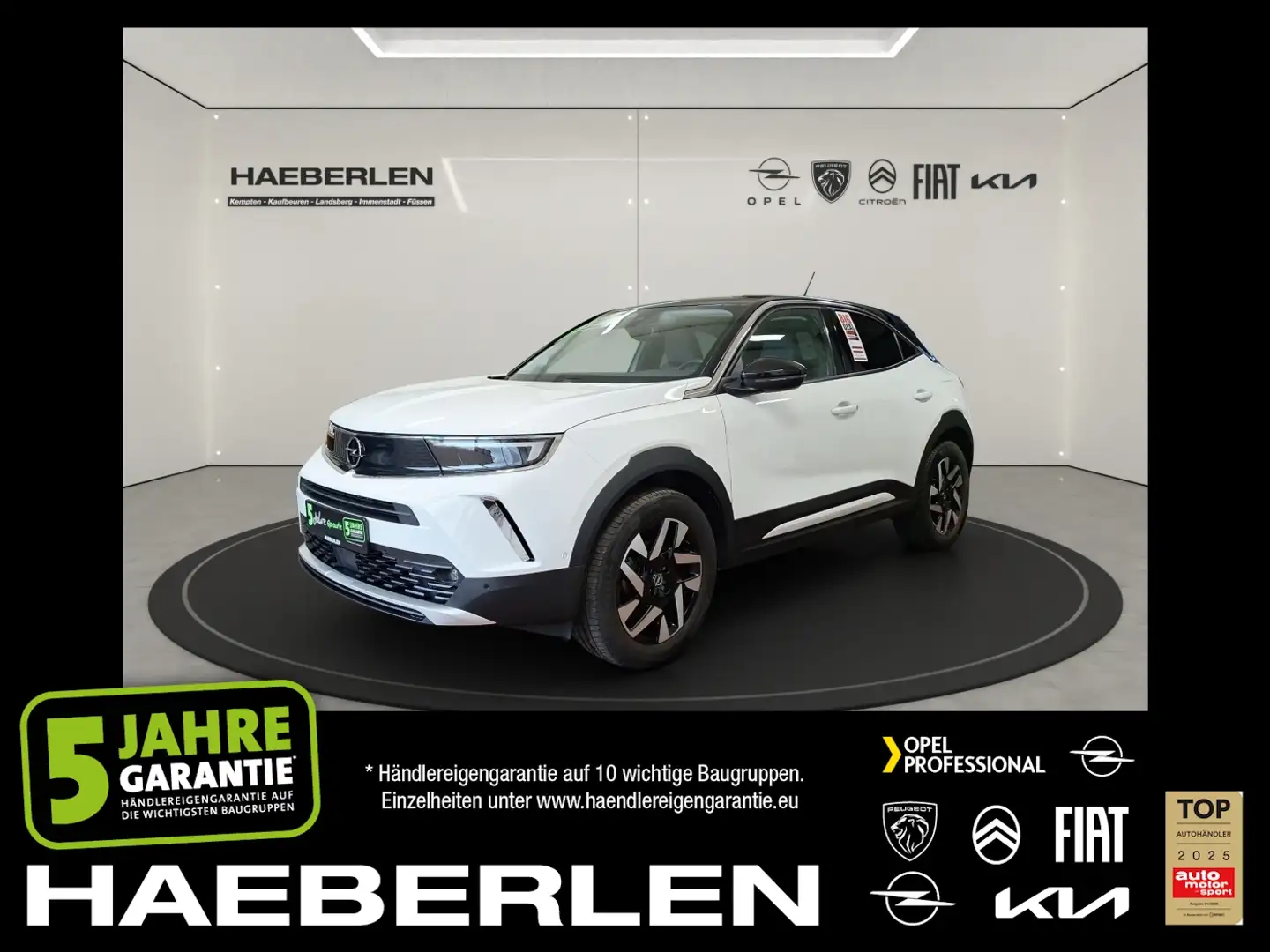 Opel Mokka 1.2 Turbo Elegance NAVI Klimaauto SHZ LHZ Weiß - 1