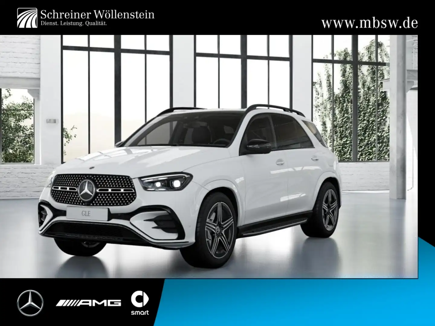 Mercedes-Benz GLE 350 de 4M AMG*Night*AHK*Pano*HUD*Burmester* Weiß - 1