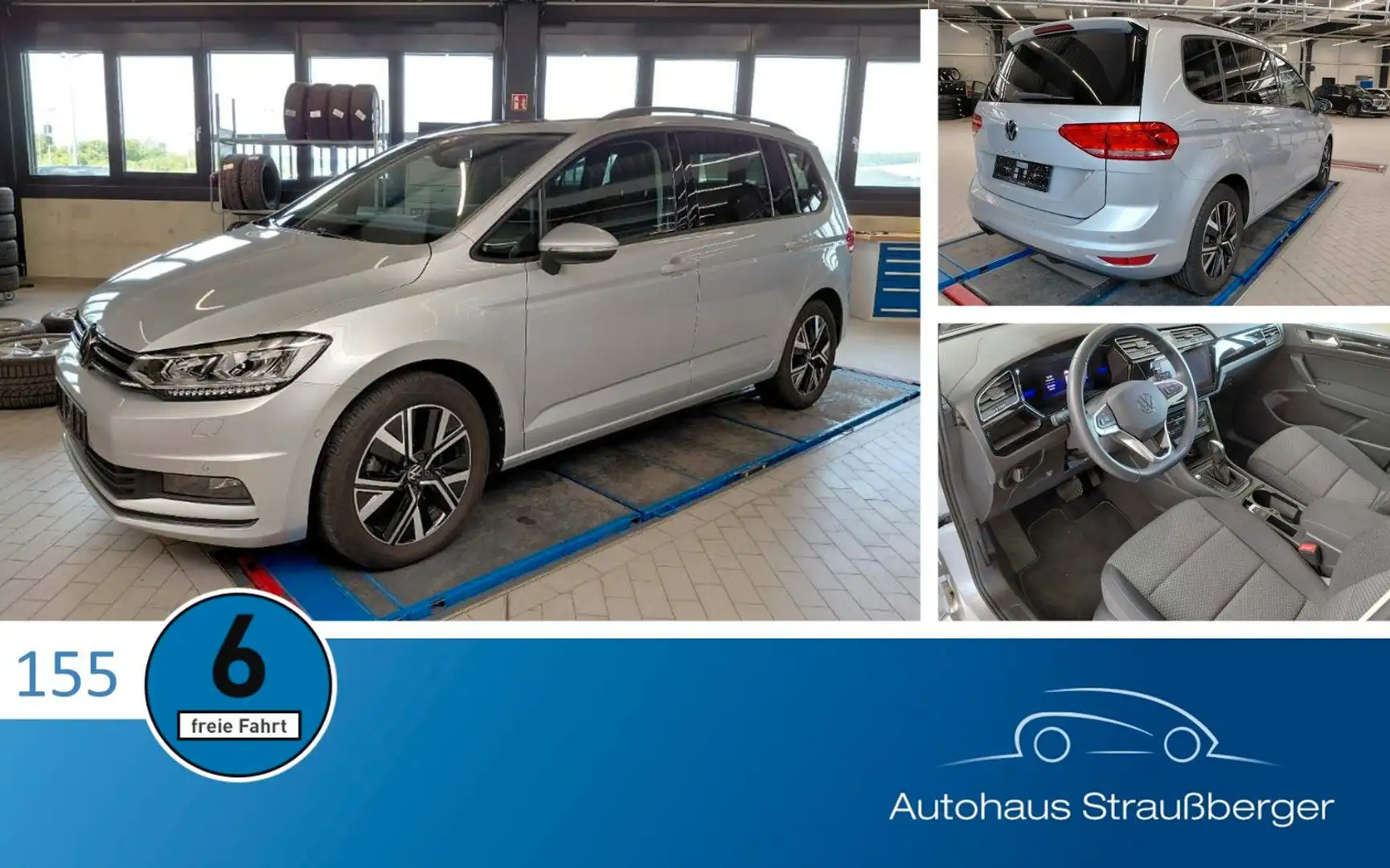 Volkswagen Touran Comfortline ACC AHK KZU RFK MFL LED Sthzg Argento - 1