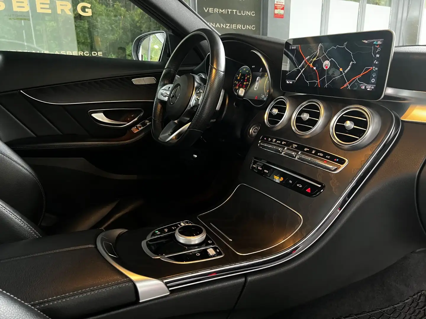 Mercedes-Benz C 220 d Lim. AMG/LED/STHZ/AHK/NAVI/PANO/NIGHT P. Weiß - 2