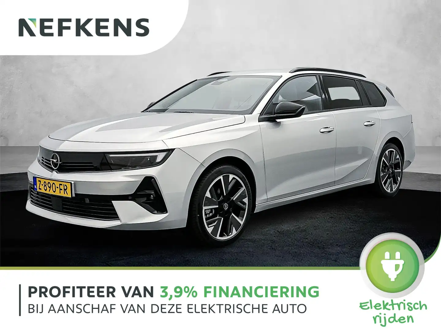 Opel Astra Electric EV 54 kWh 156 pk | Navigatie | Achteruitr Grijs - 1