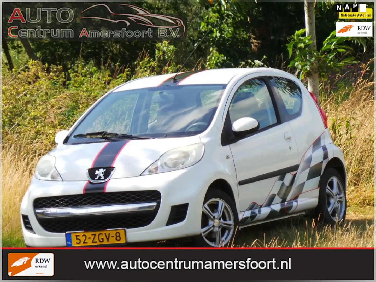 Peugeot 107 1.0-12V XR ( INRUIL MOGELIJK ) Wit - 1