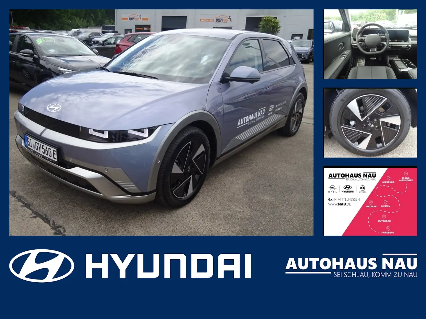 Hyundai IONIQ 5 Techniq Elektro FLA KAM 4xSHZ SpurH LM Blau - 1