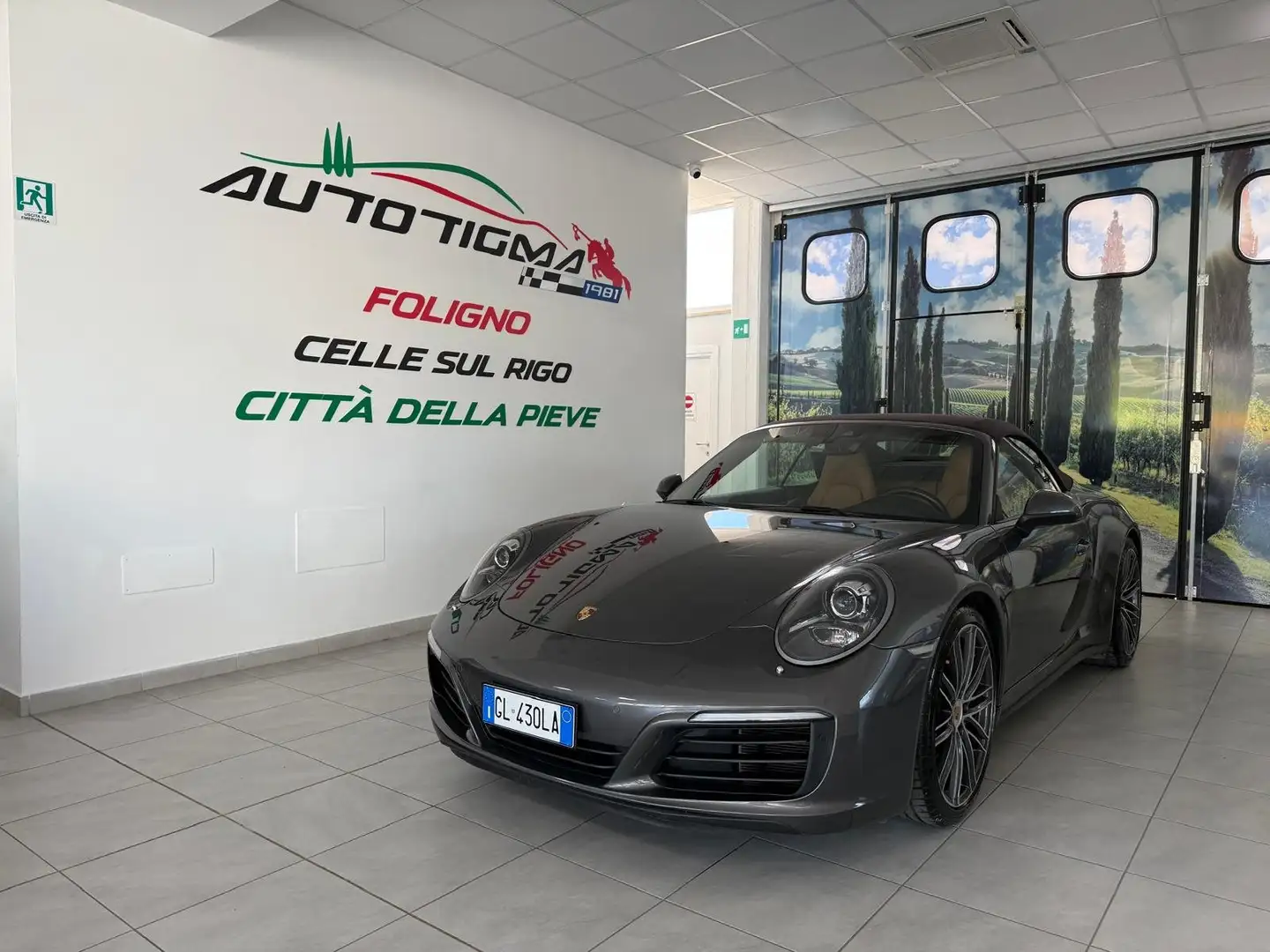 Porsche 911 911 Cabrio 3.0 Carrera 4S PORSCHE APPROVED Grigio - 1