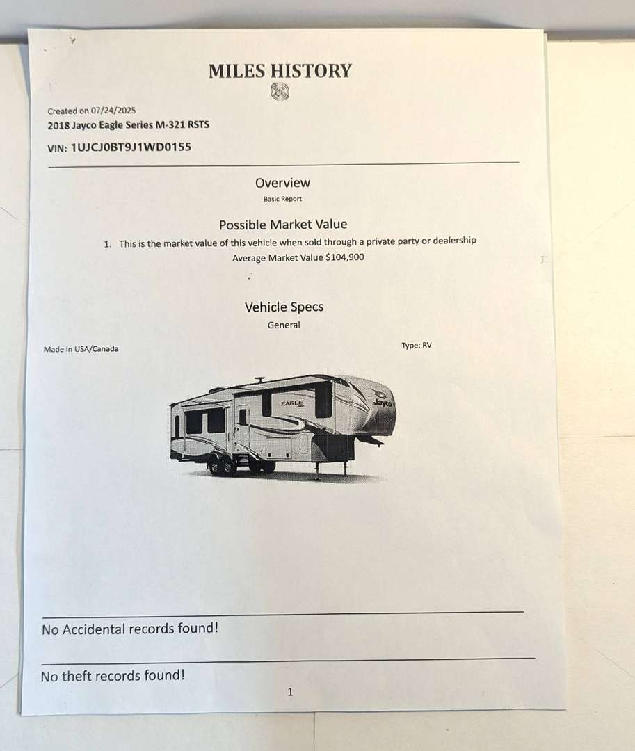 2018 Jayco 321RSTS | $ 32,900 Fifth Wheel for sale by Private Seller | Welland, ON