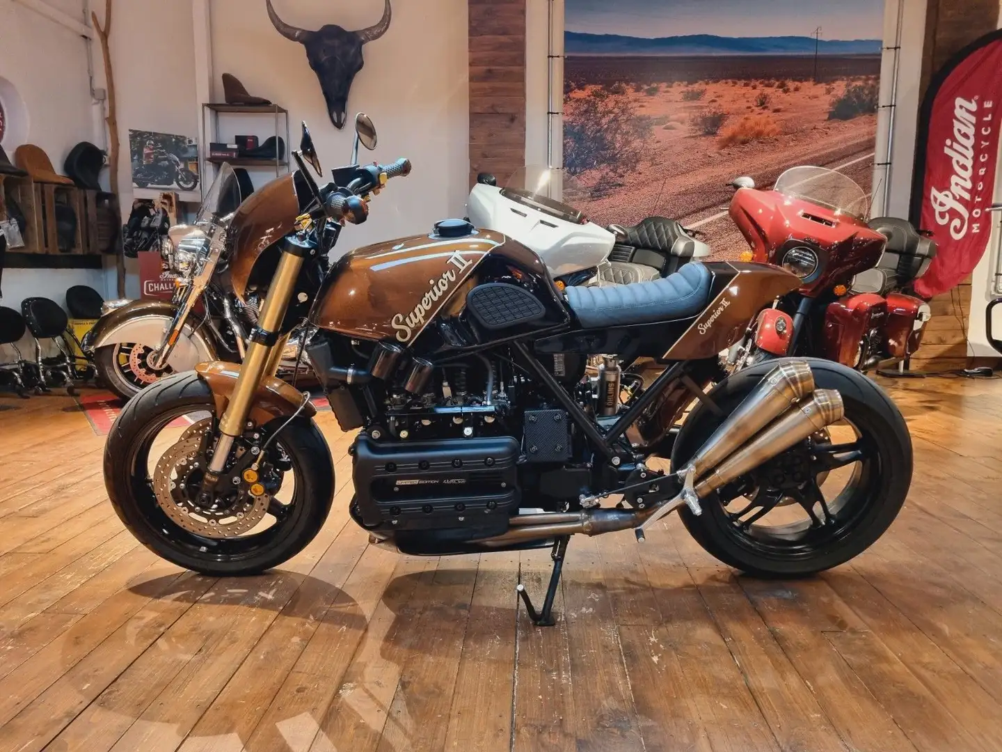 BMW K 100 Cafe Racer "Top" 100 Jahre (250/4,99 %) Braun - 1