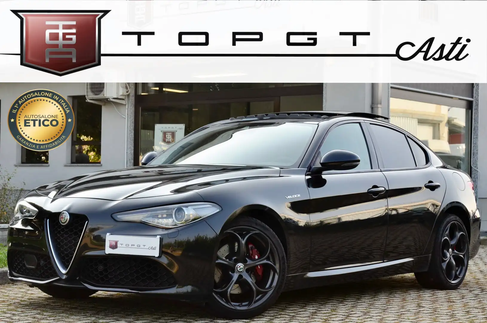 Alfa Romeo Giulia 2.2 td Veloce Q4 210cv awd auto TETTO, PERMUTE Noir - 1