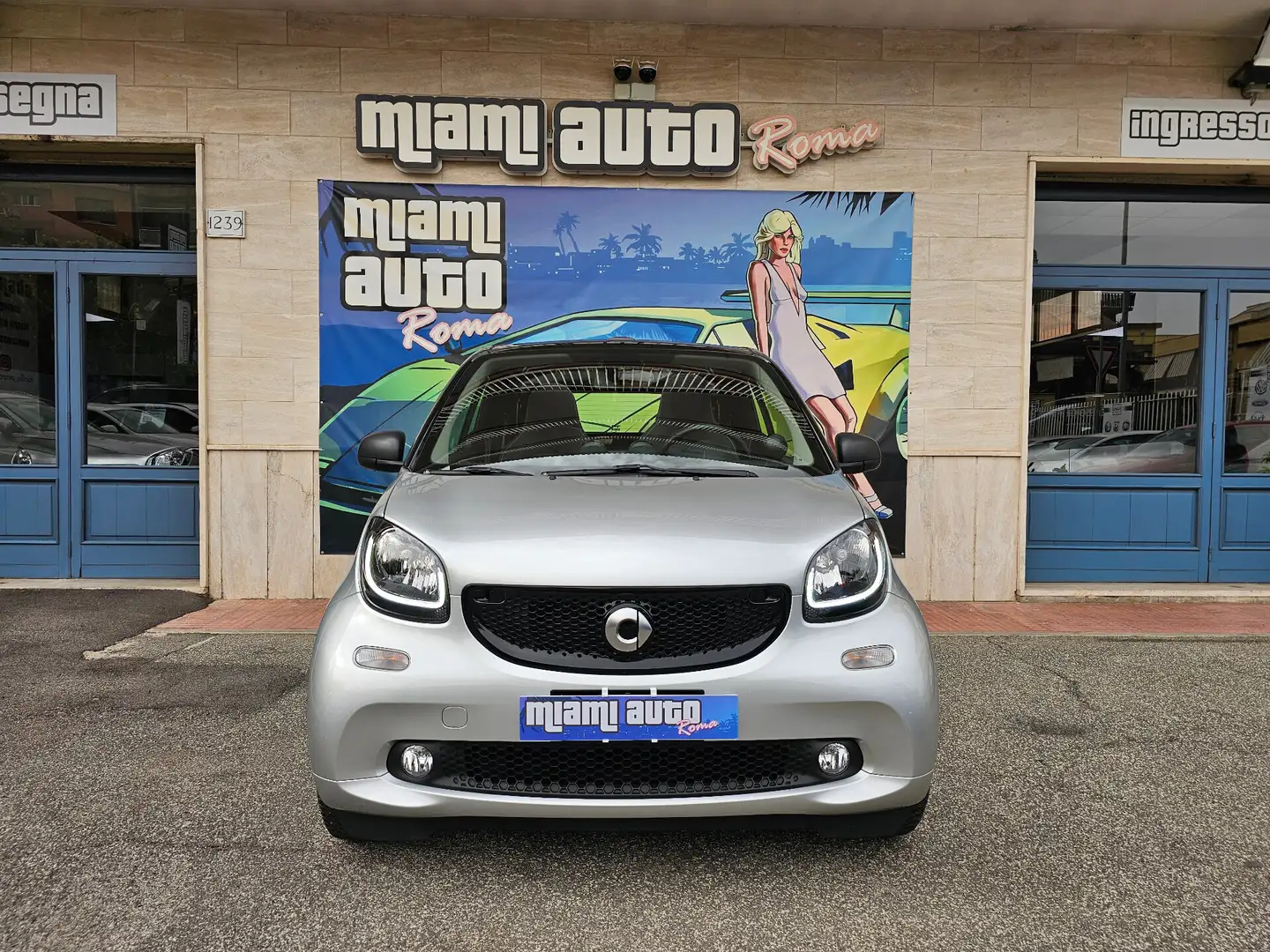 smart forTwo 90 0.9 T twinamic cabrio Passion TAGL UFF LED BRAC Argento - 1