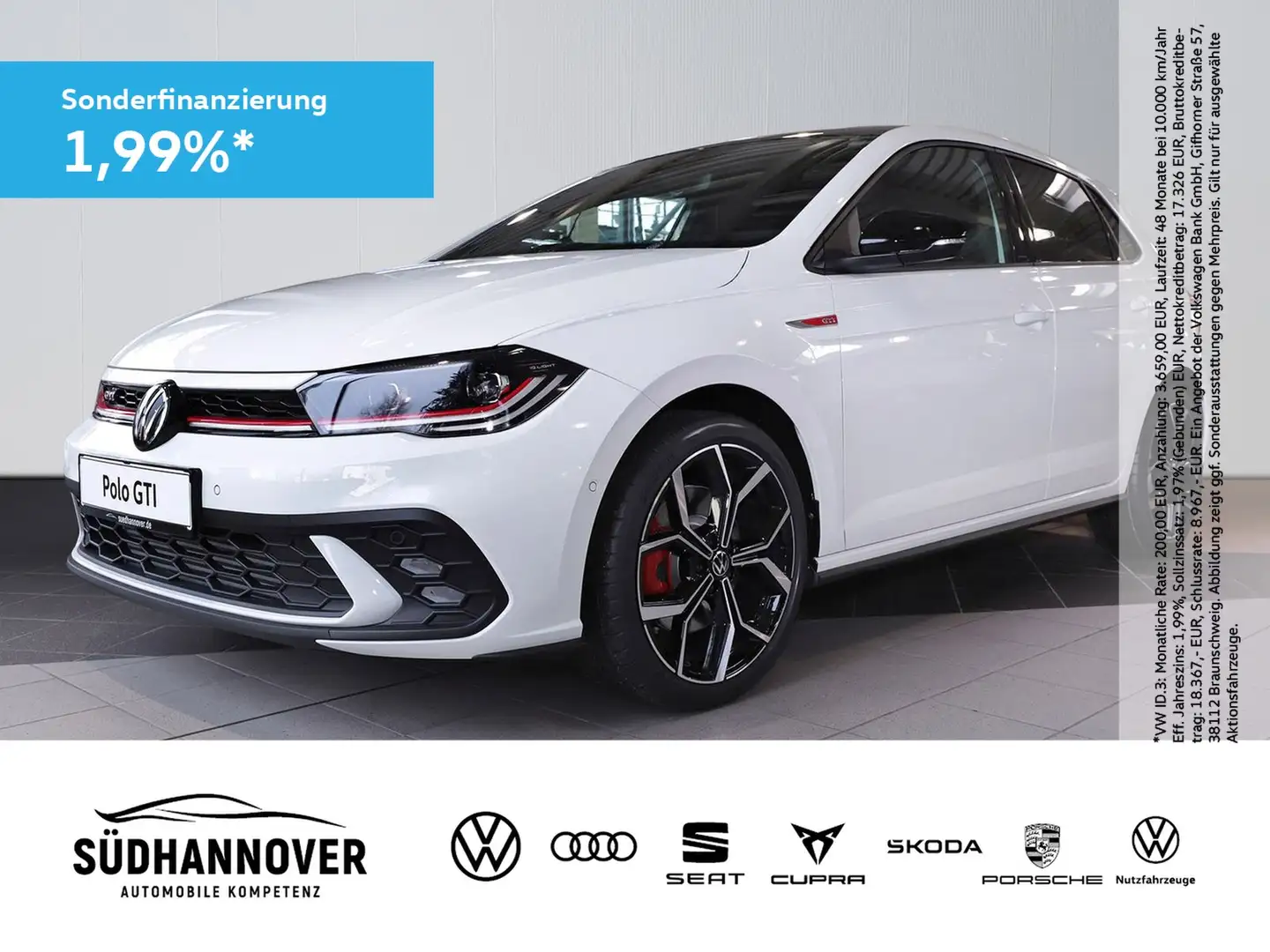 Volkswagen Polo GTI DSG RFK+18''+DWA+NAV+PARK&COMF+IQ DRIV Blanc - 1