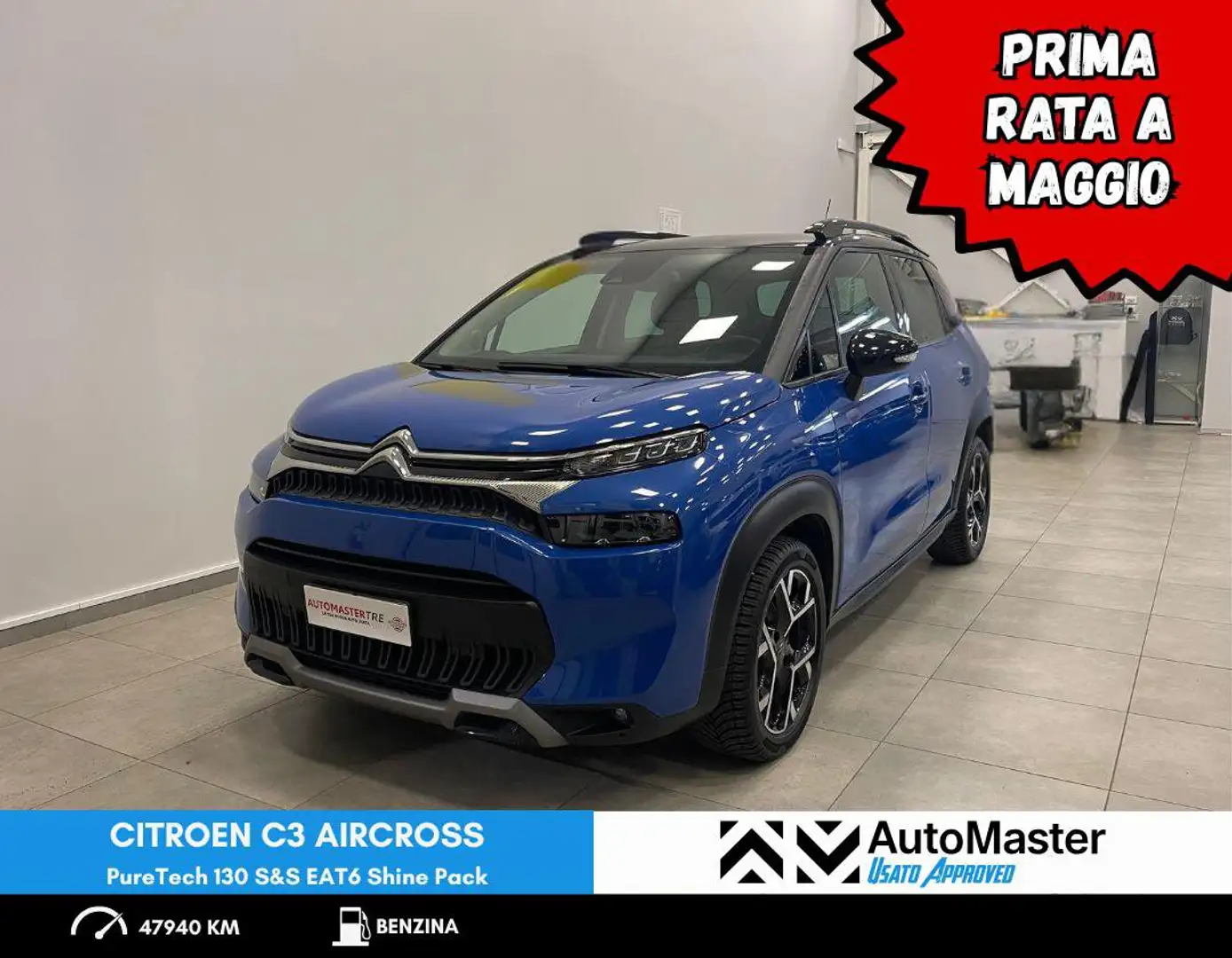 Citroen C3 Aircross C3 Aircross PureTech 130 S&S EAT6 Shine Pack IVA ESPOSTA Blau - 1