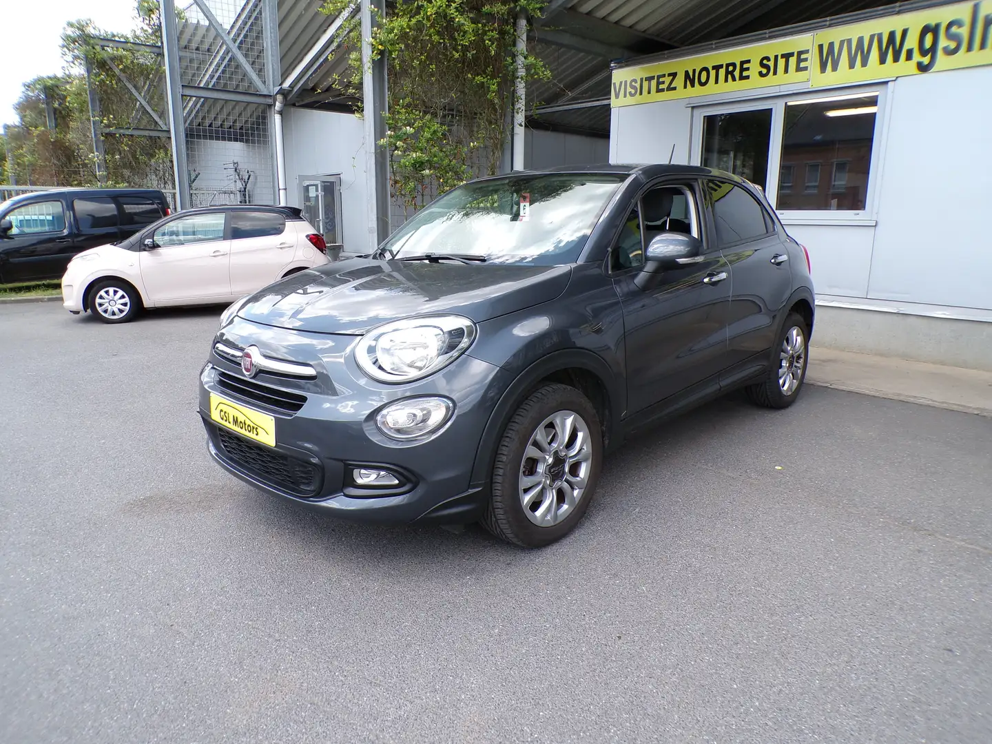 Fiat 500X 1.6i 110cv gris 05/16 Airco GPS Capteur Cruise USB Grijs - 1