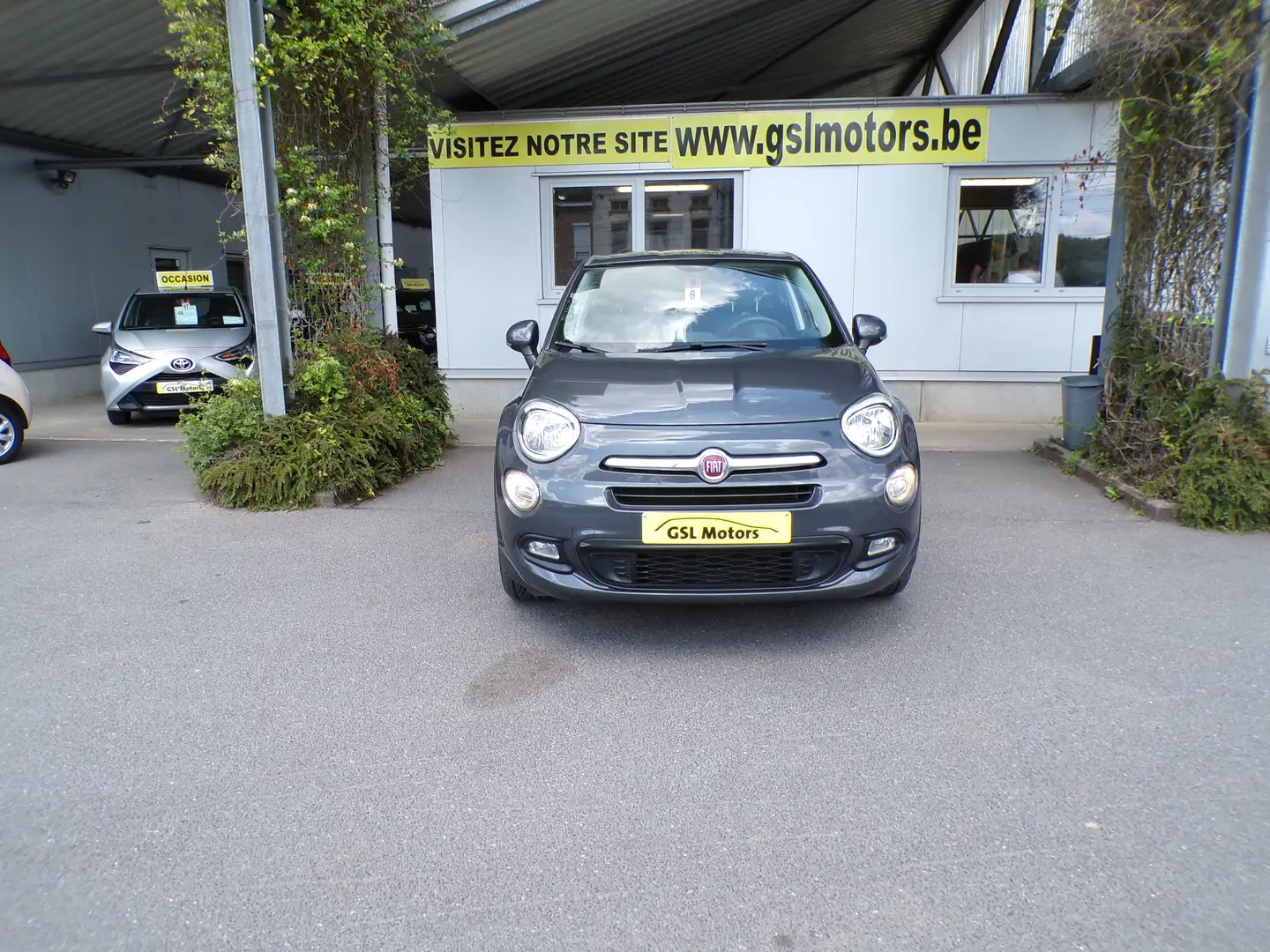 Fiat 500X 1.6i 110cv gris 05/16 Airco GPS Capteur Cruise USB Grijs - 2