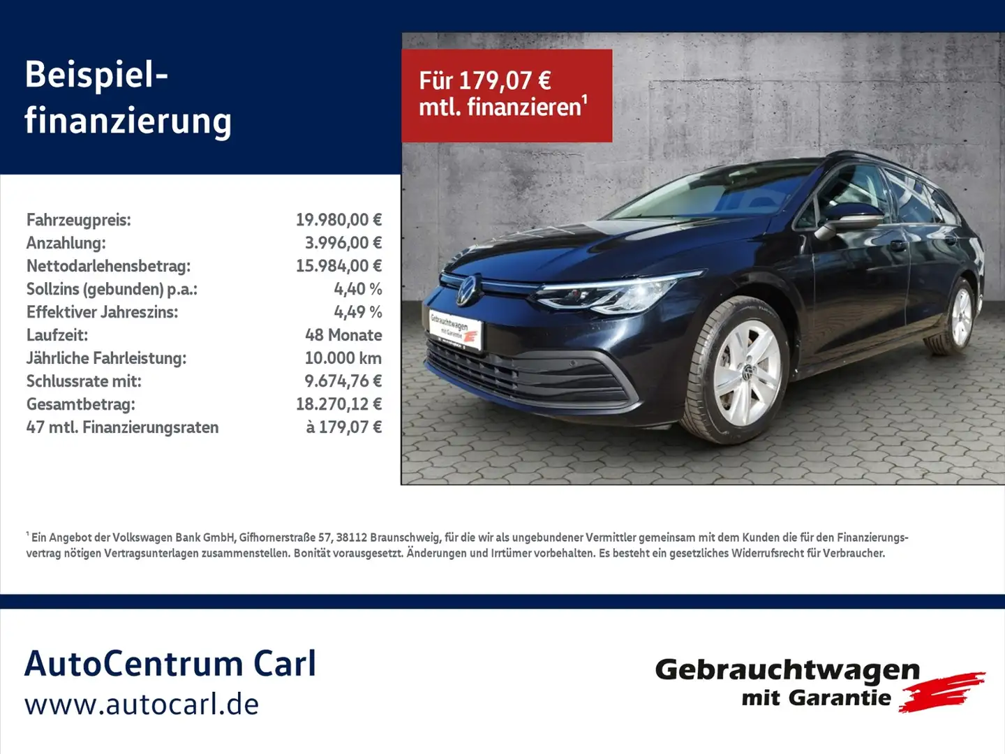 Volkswagen Golf Variant VIII Variant Life 2.0 TDI DSG NAV/ACC/SHZ/3-Zonen Schwarz - 1