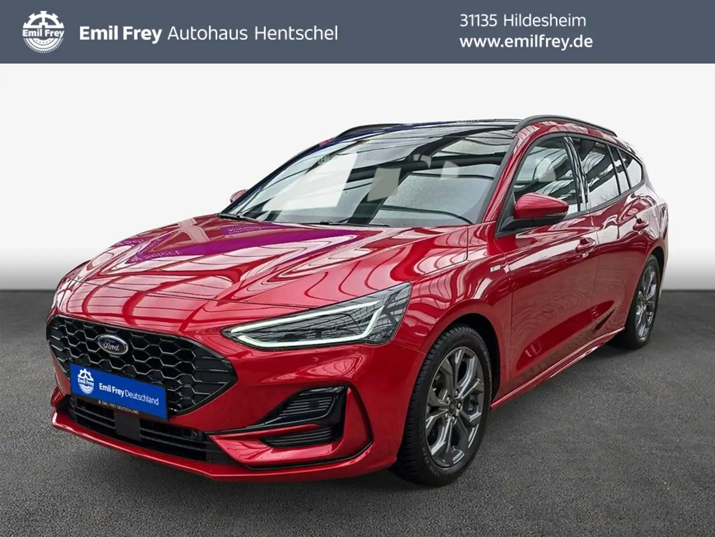 Ford Focus Turnier 1.0 EcoBoost Hybrid Aut. ST-LINE Rood - 1