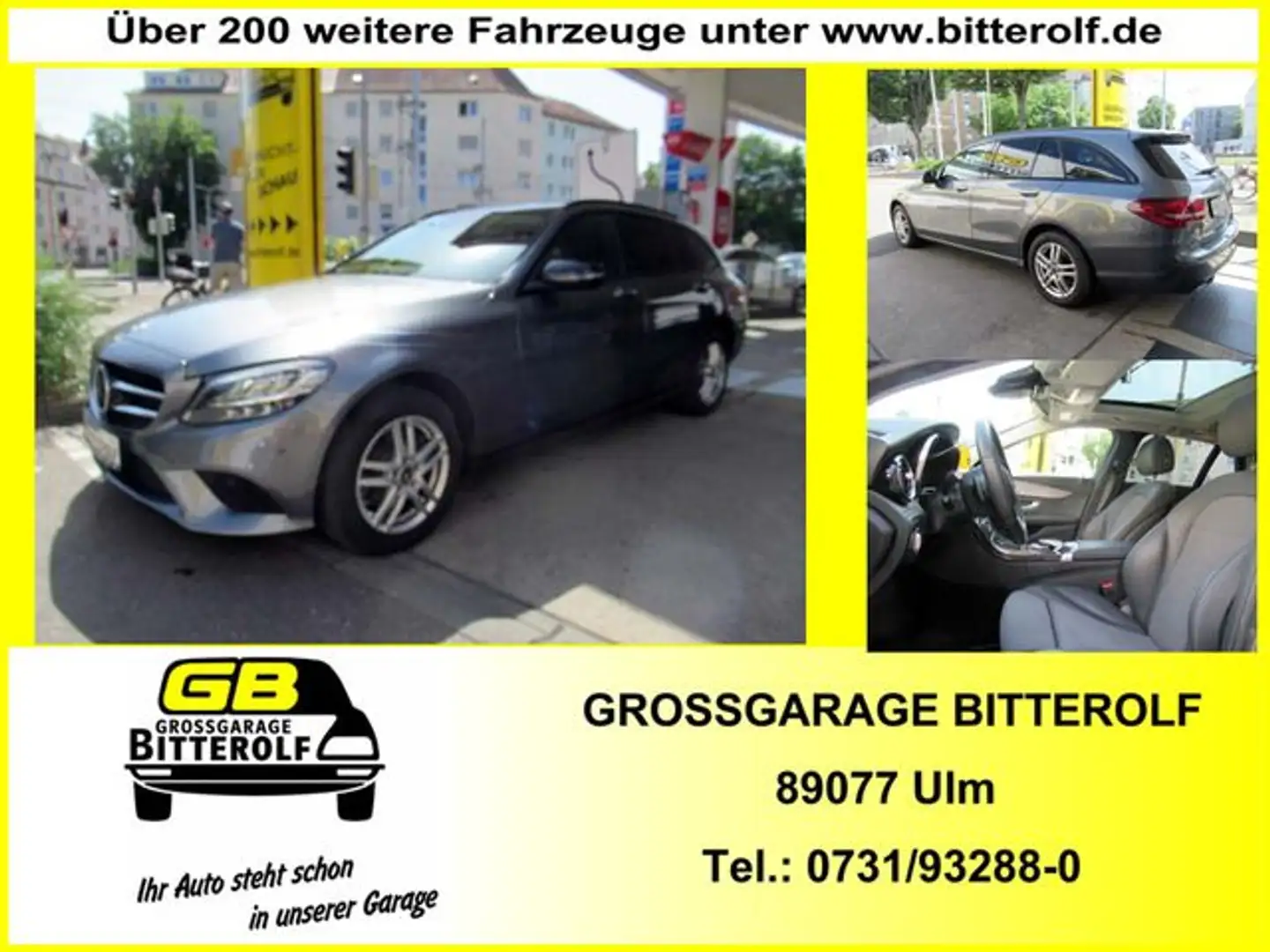 Mercedes-Benz C 200 d T Avantgarde Aut Navi/Memory/HUD/Distr/Pa Grau - 1