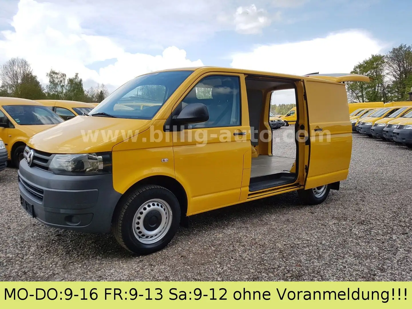 Volkswagen T5 Transporter 2.0TDI EU5*2xSchiebetüre*1.Hand* Gelb - 1