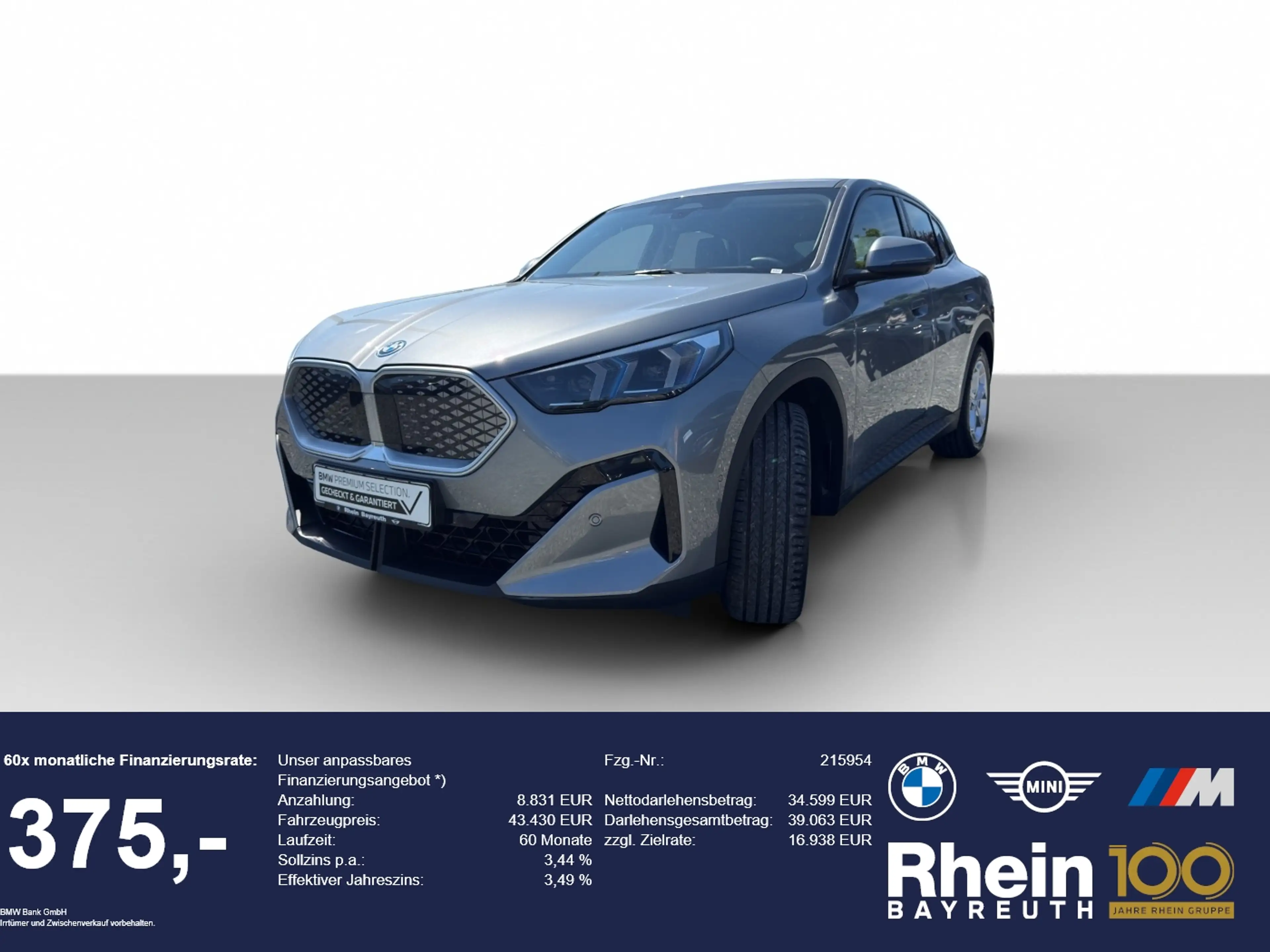 BMW iX2 xDrive30 Navi AdapLED HUD ACC Park+ Hifi h/k Navi