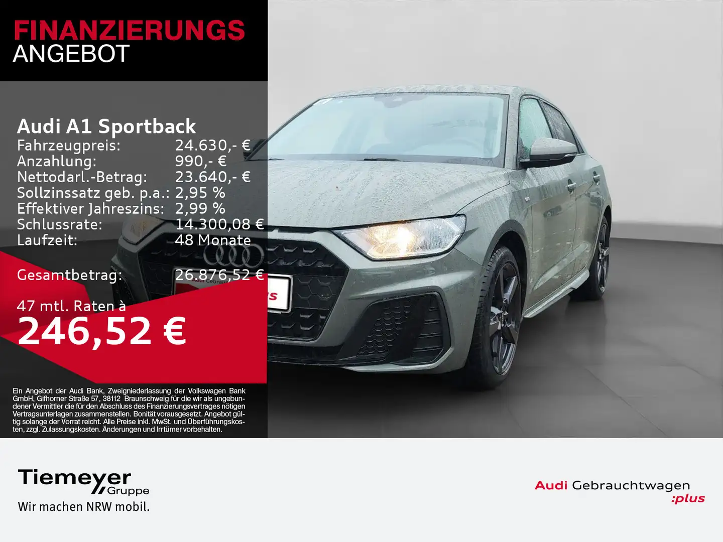 Audi A1 25 TFSI S LINE LM17 OPTIKPKT SPORTS Grau - 1
