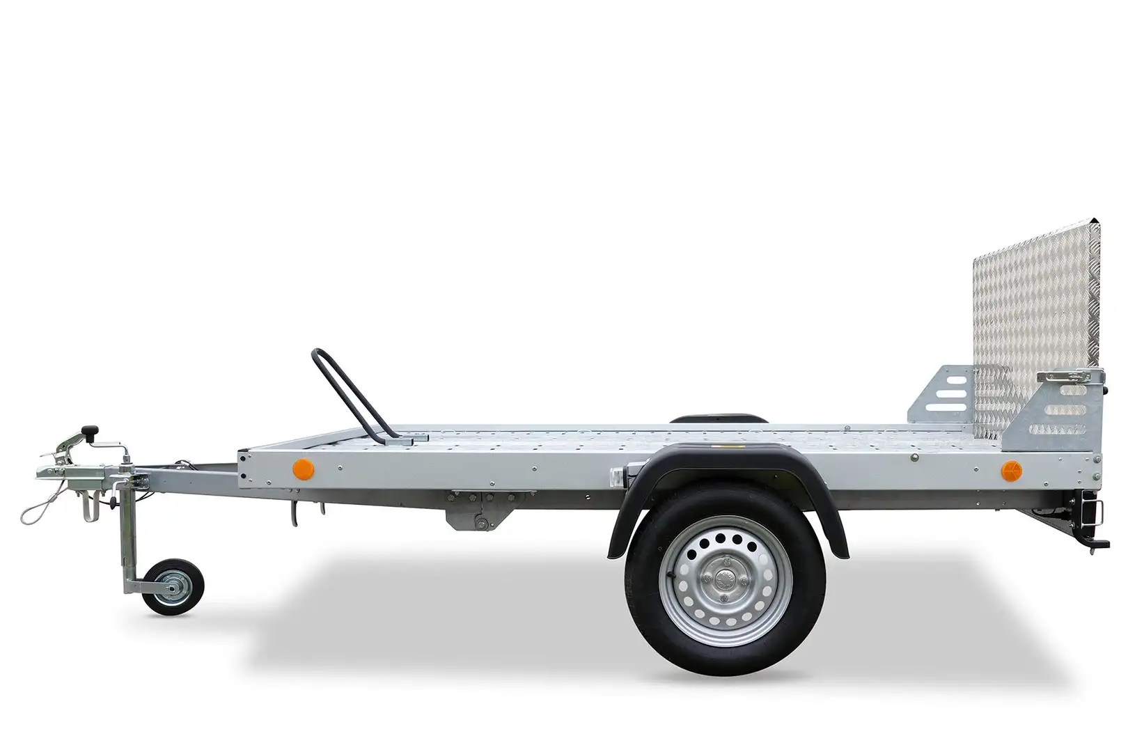 TPV KD-MU-T3 750kg kippbarer Motorradtransporter Argento - 1
