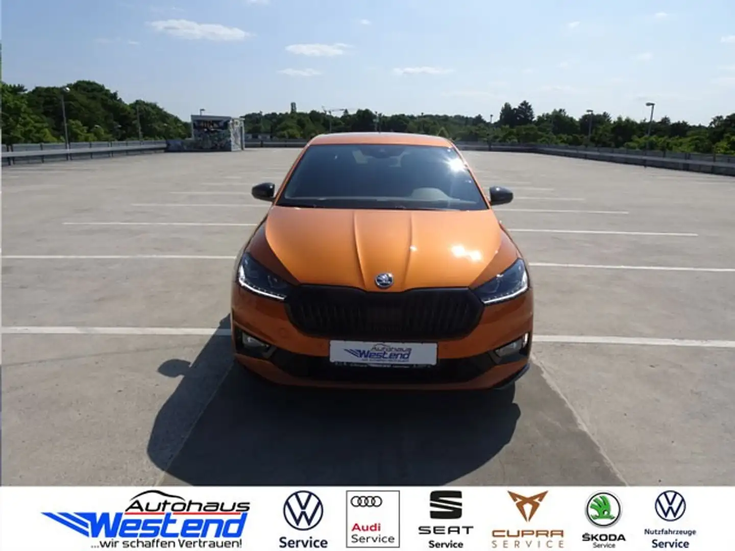 Skoda Fabia Monte Carlo 1.0l TSI 85kW Automatik LED Klima Orange - 1