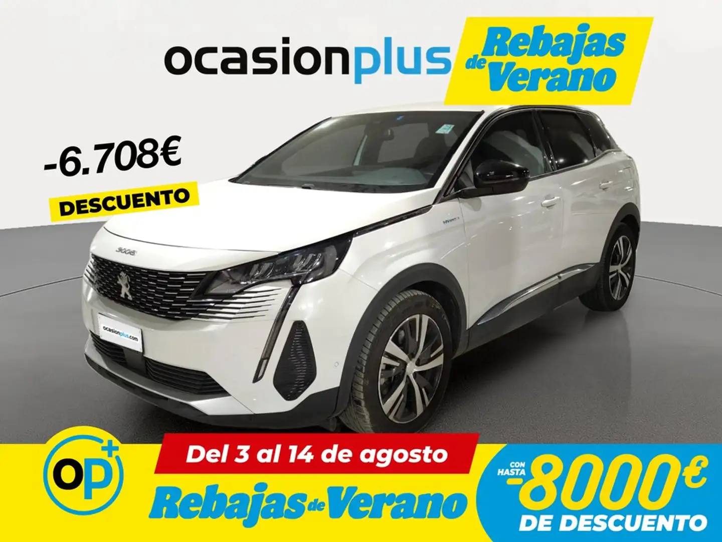 Peugeot 3008 HYB PHEV 300 Allure Pack AWD e-EAT8 Blanco - 1
