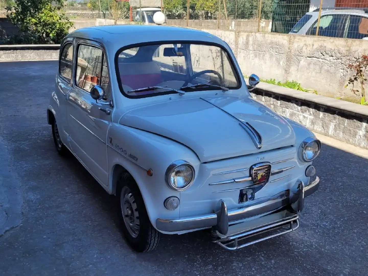 Fiat 600 ABARTH 1000 Blanc - 2