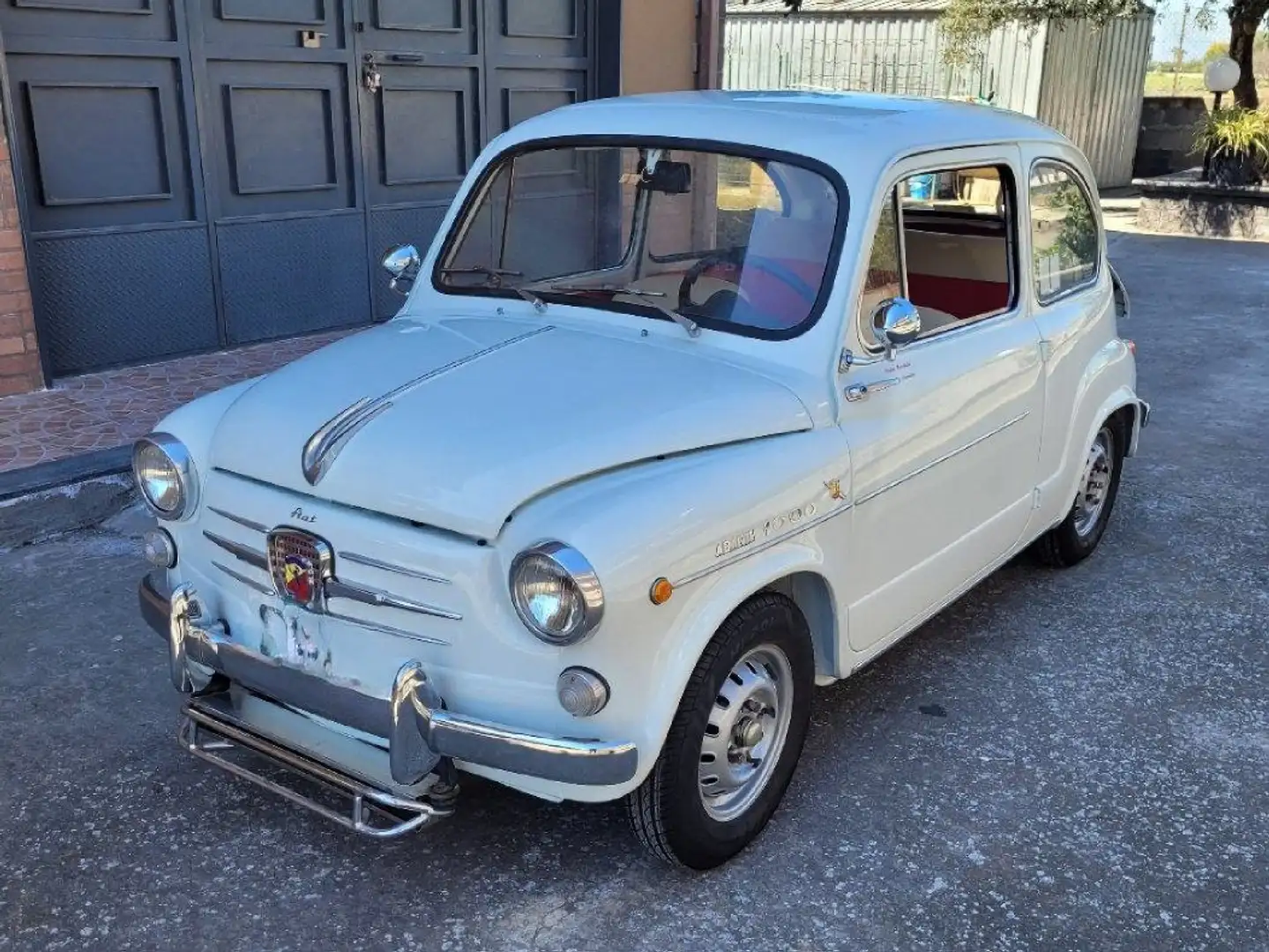 Fiat 600 ABARTH 1000 Blanc - 1