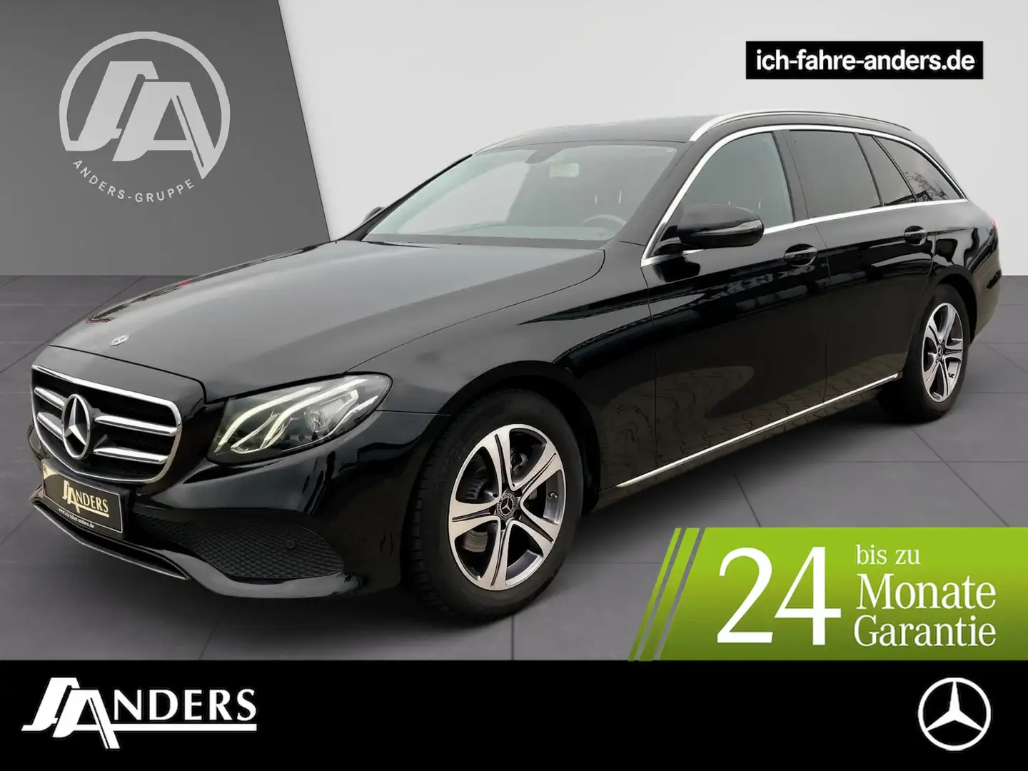 Mercedes-Benz E 220 d T Avantgarde+Navi+SHZ+LED+PDC+Kam+EASY-P Černá - 1