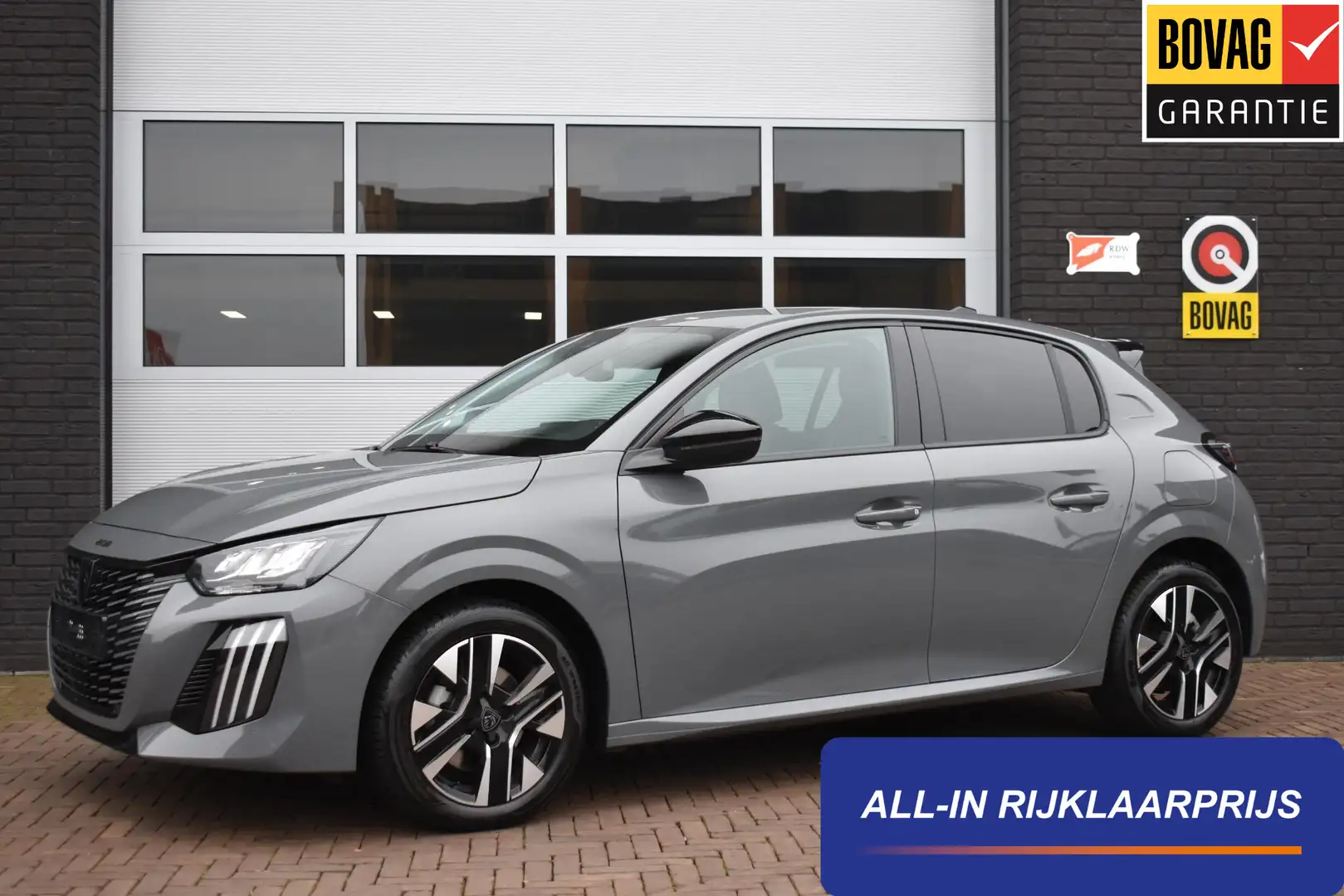 Peugeot 208 Hybrid 100PK e-DCS6 Allure | Navi | PDC | Incl. ga Grijs - 1
