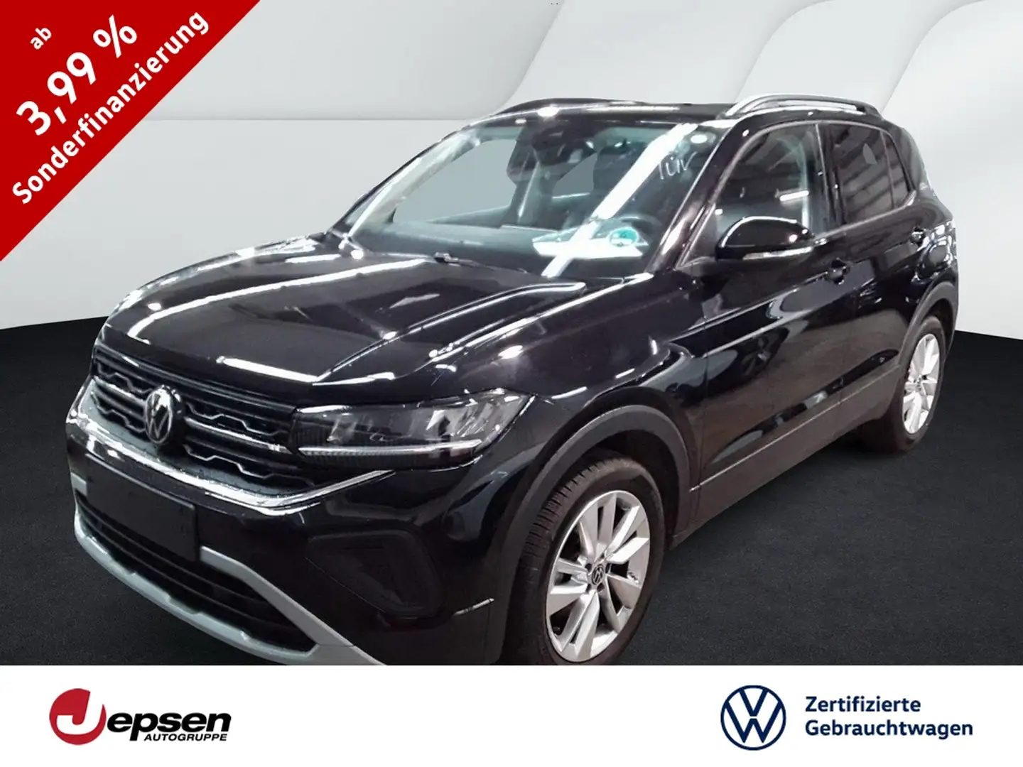Volkswagen T-Cross Goal 1.0 TSI Navi+ACC+PDC+FLA+LED+SHZ Schwarz - 1