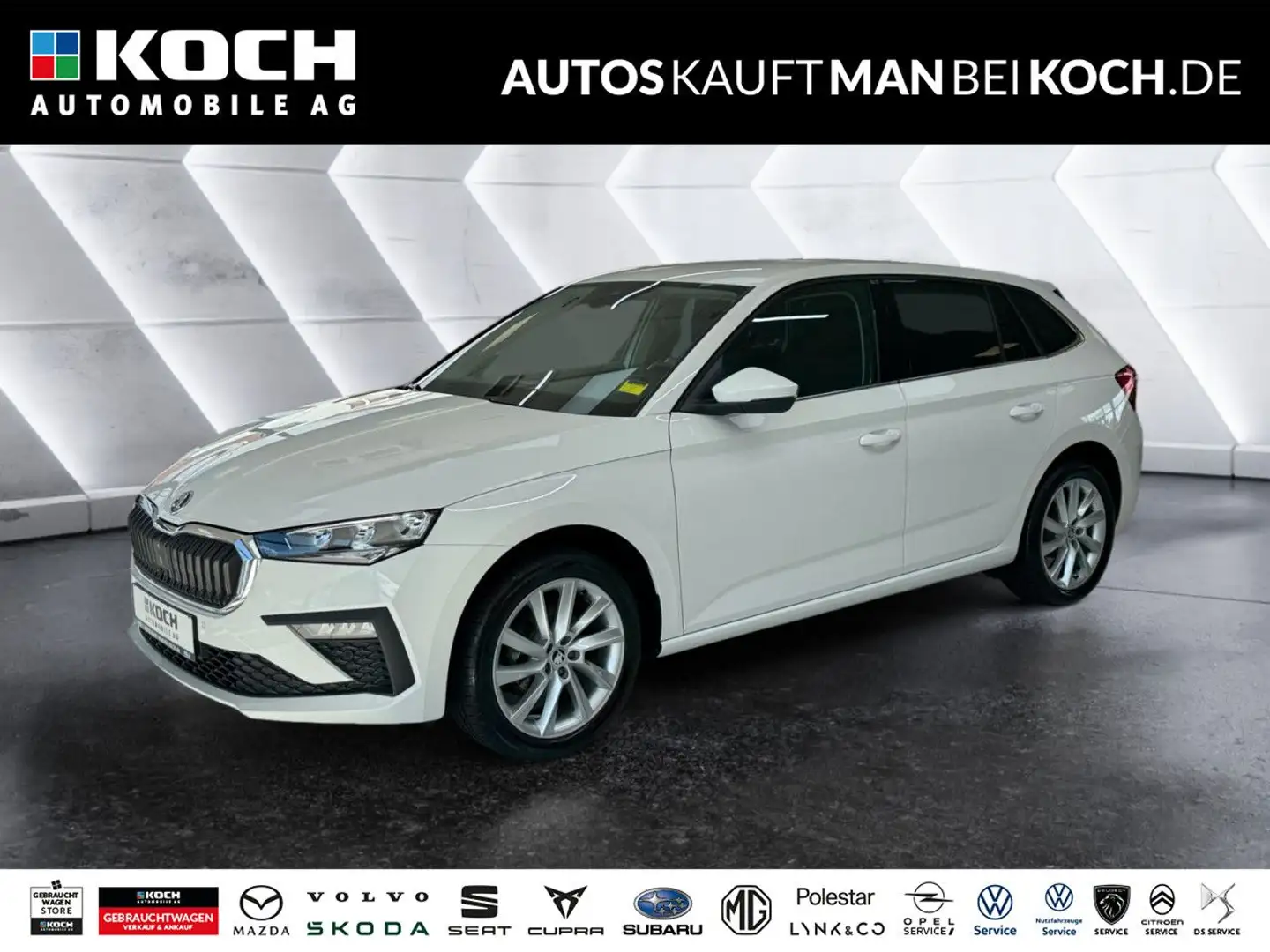 Skoda Scala 1.5 TSI DSG Selection LED LHZ SHZ NAVI TEMP Weiß - 1