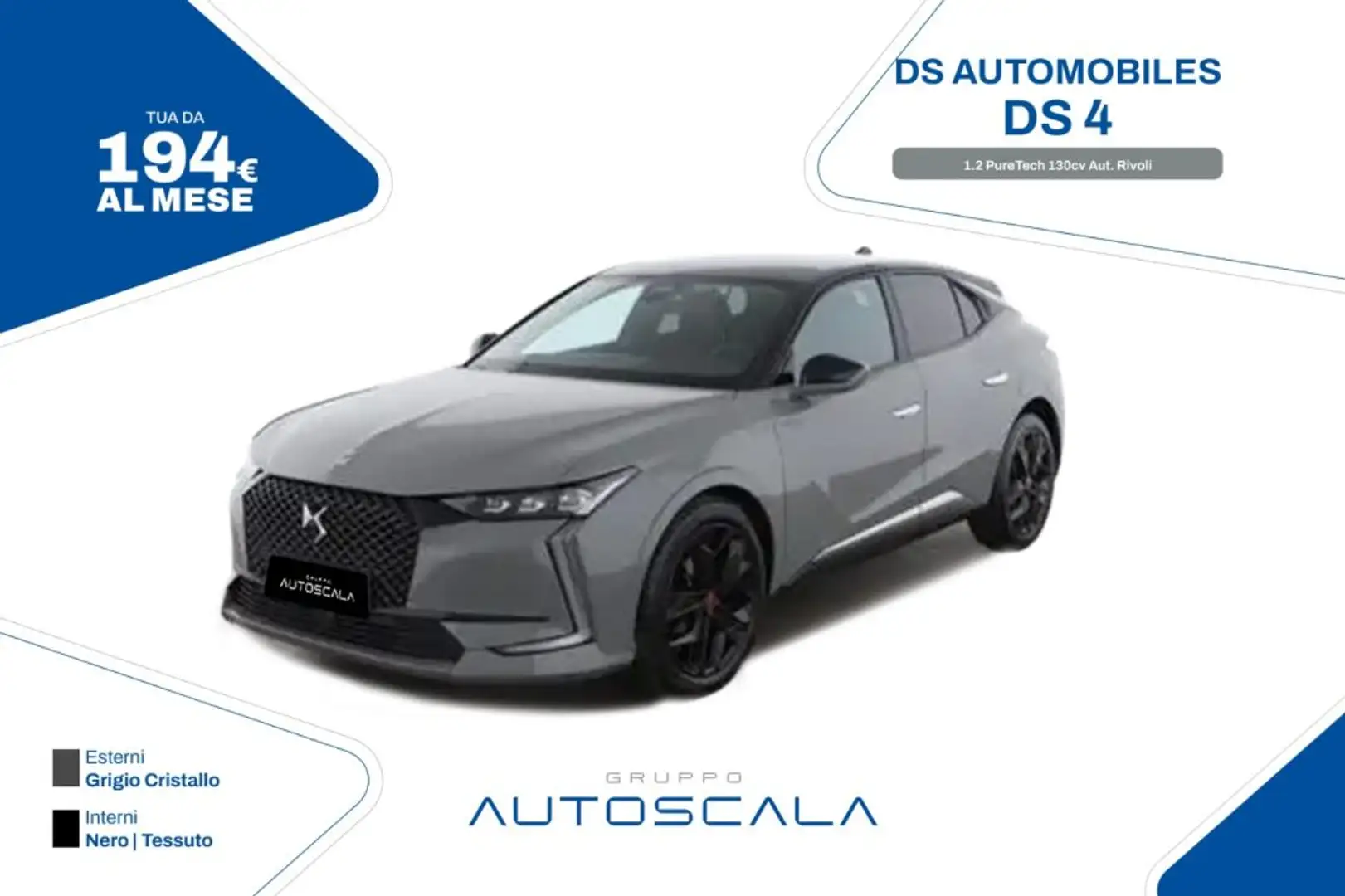 DS Automobiles DS 4 1.2 PureTech 130cv Aut. Rivoli Grau - 1