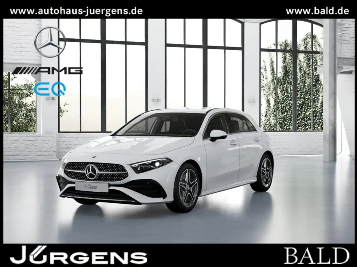 Mercedes-Benz A 250 e AMG-Sport/MBeam/Kamera/Ambi/Keyl/Navi/18 Weiß - 2