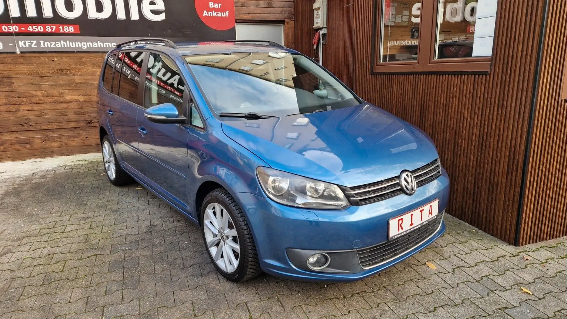 Volkswagen Touran Comfortline, SHZ, PDC, 7 Sitze Azul - 1