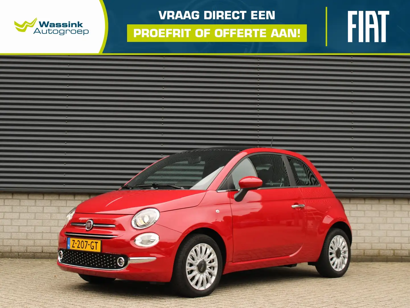 Fiat 500 Dolcevita Finale Hybrid 70pk I Parkeersensoren I C Rouge - 1