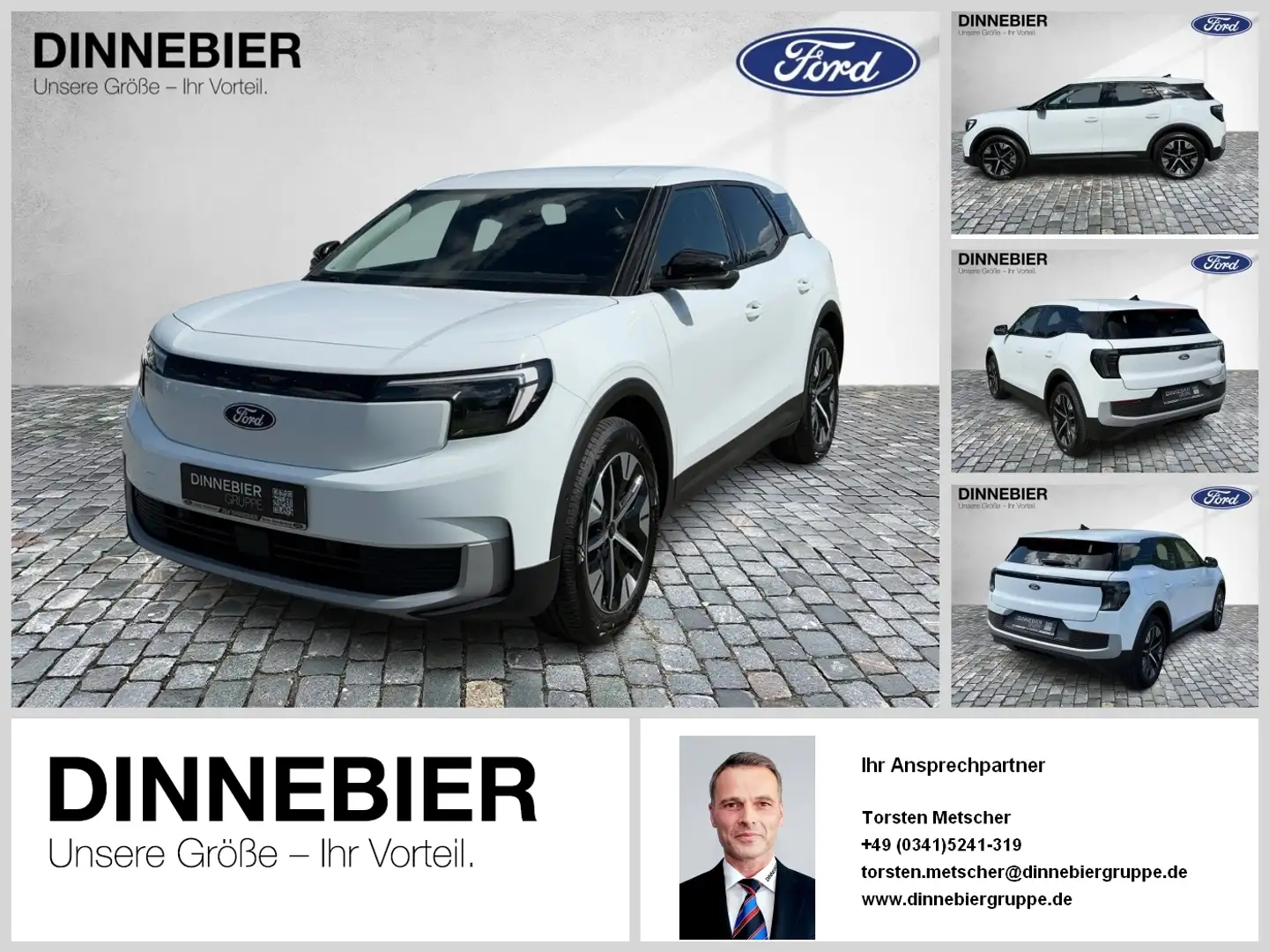 Ford Explorer 77kWh RWD LED+360°+Navi Weiß - 1