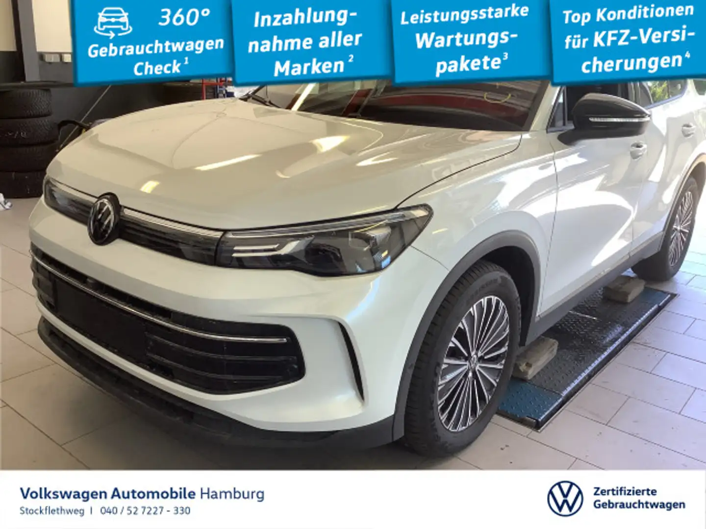 Volkswagen Tiguan 1.5 eTSI Goal DSG AHK Standhzg Navi ACC Wit - 1