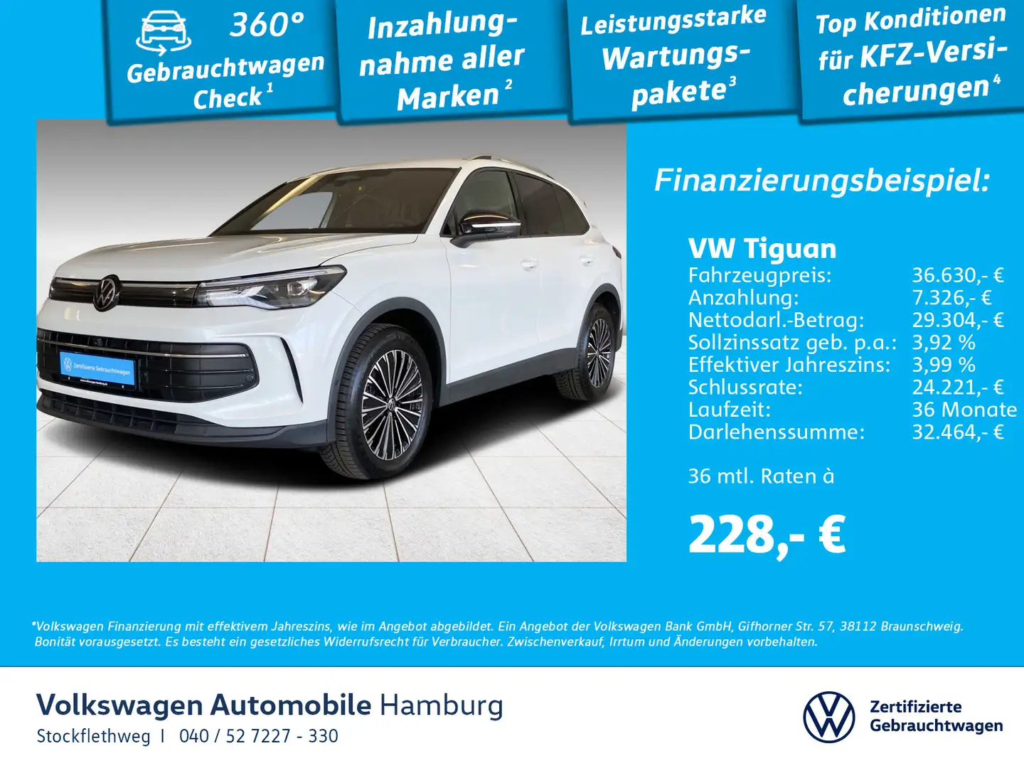 Volkswagen Tiguan 1.5 eTSI Goal DSG AHK Standhzg Navi ACC Wit - 1