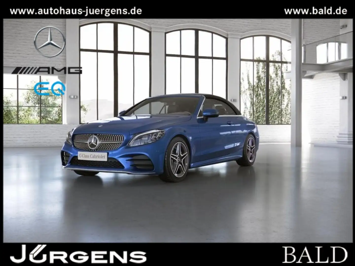 Mercedes-Benz C 200 Cabrio AMG-Sport/Multibeam/Cam/SHZ/18' Blau - 2