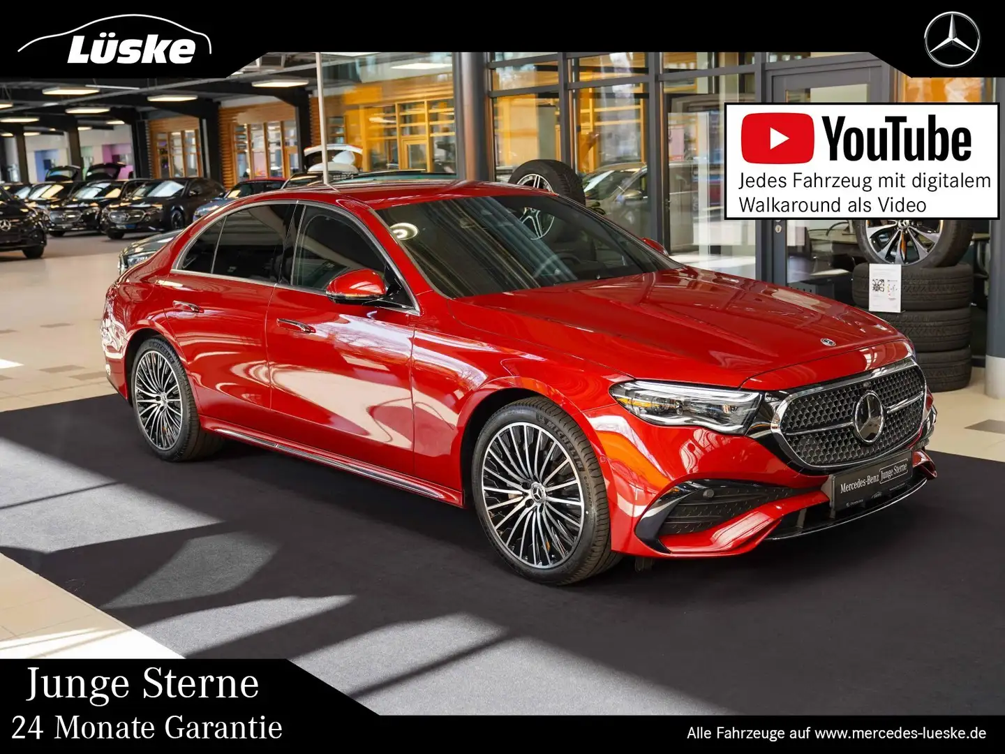 Mercedes-Benz E 300 E 300 e AMG Line Premium Burmester 4D Assistenz Red - 1