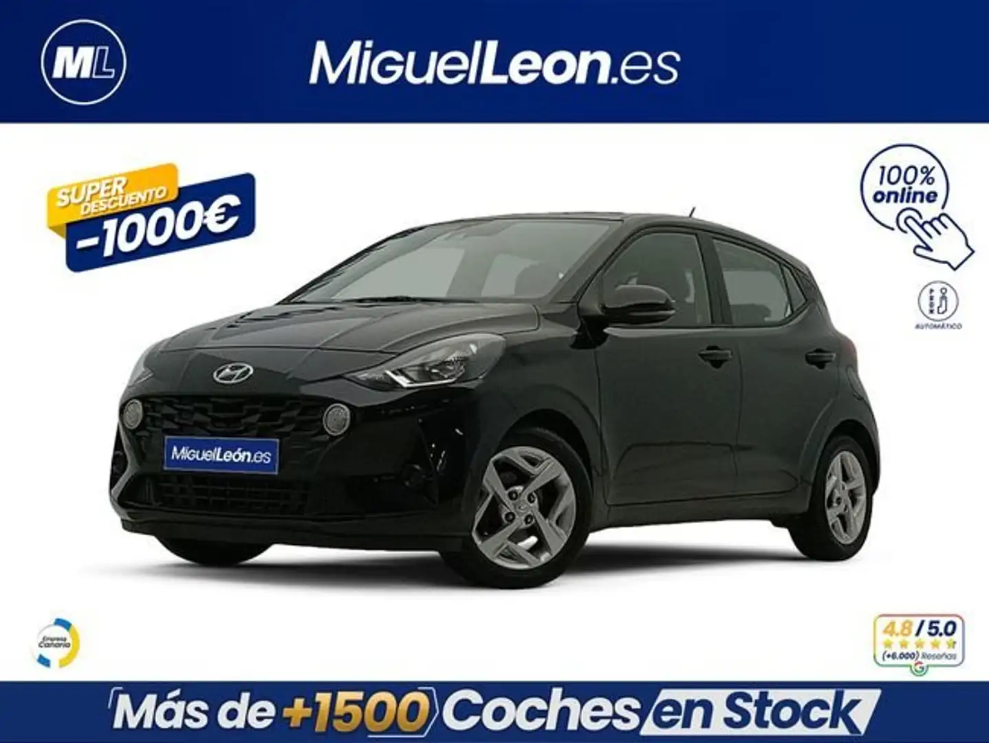 Hyundai i10 1.0 Klass AT Negro - 1
