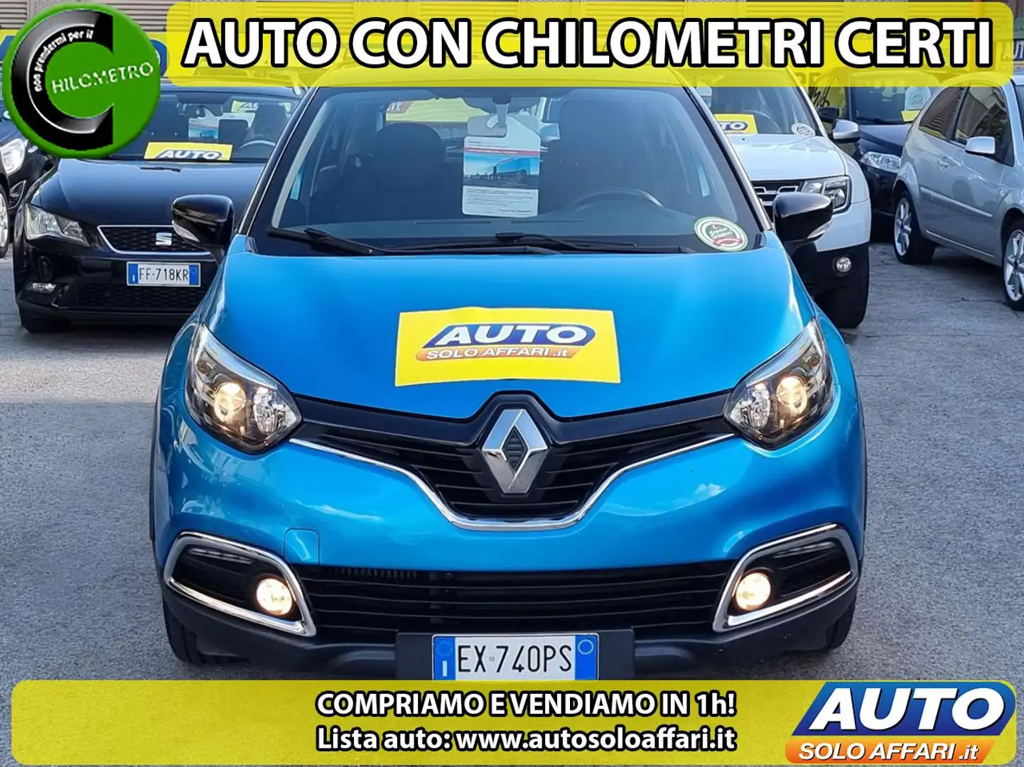 Renault Captur 1.5 dCi 90CV NAVIGATORE/NEOPATENTATI/RATE/PERMUTE Blu/Azzurro - 1